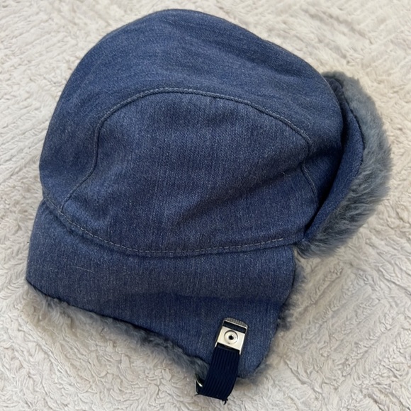 United Hatters, Cap, and Millinery Workers vintage denim trapper hat, X-Large - Picture 13 of 16